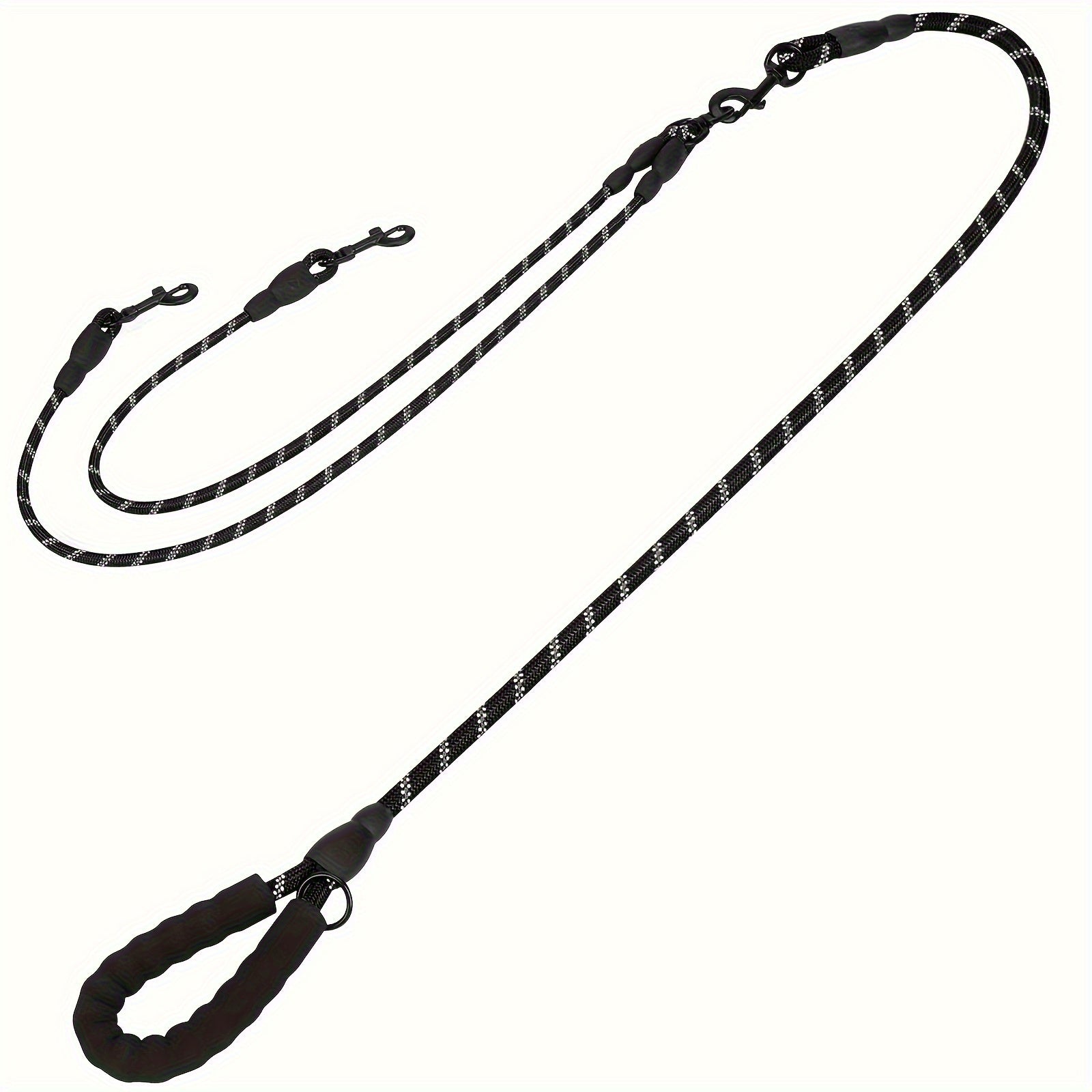 Dual Dog Leash, 360° Tangle-Free Design, Comfortable Shock-Absorbing Reflective Leash, 78.0 inch Long, Suitable for Walking And Training Two Dogs at The Same Time, Available in 7 Colors