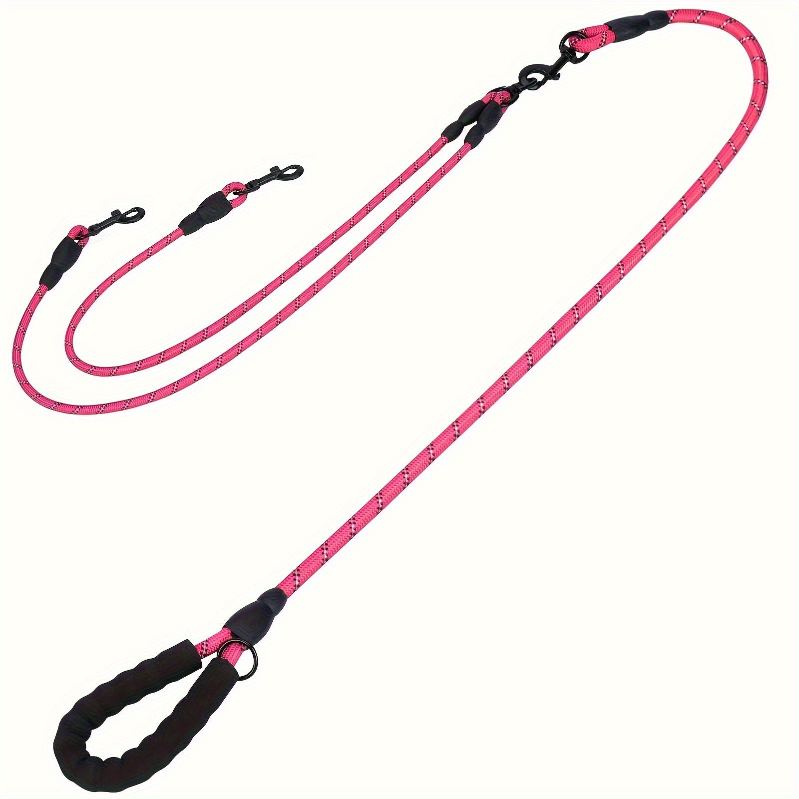 Dual Dog Leash, 360° Tangle-Free Design, Comfortable Shock-Absorbing Reflective Leash, 78.0 inch Long, Suitable for Walking And Training Two Dogs at The Same Time, Available in 7 Colors
