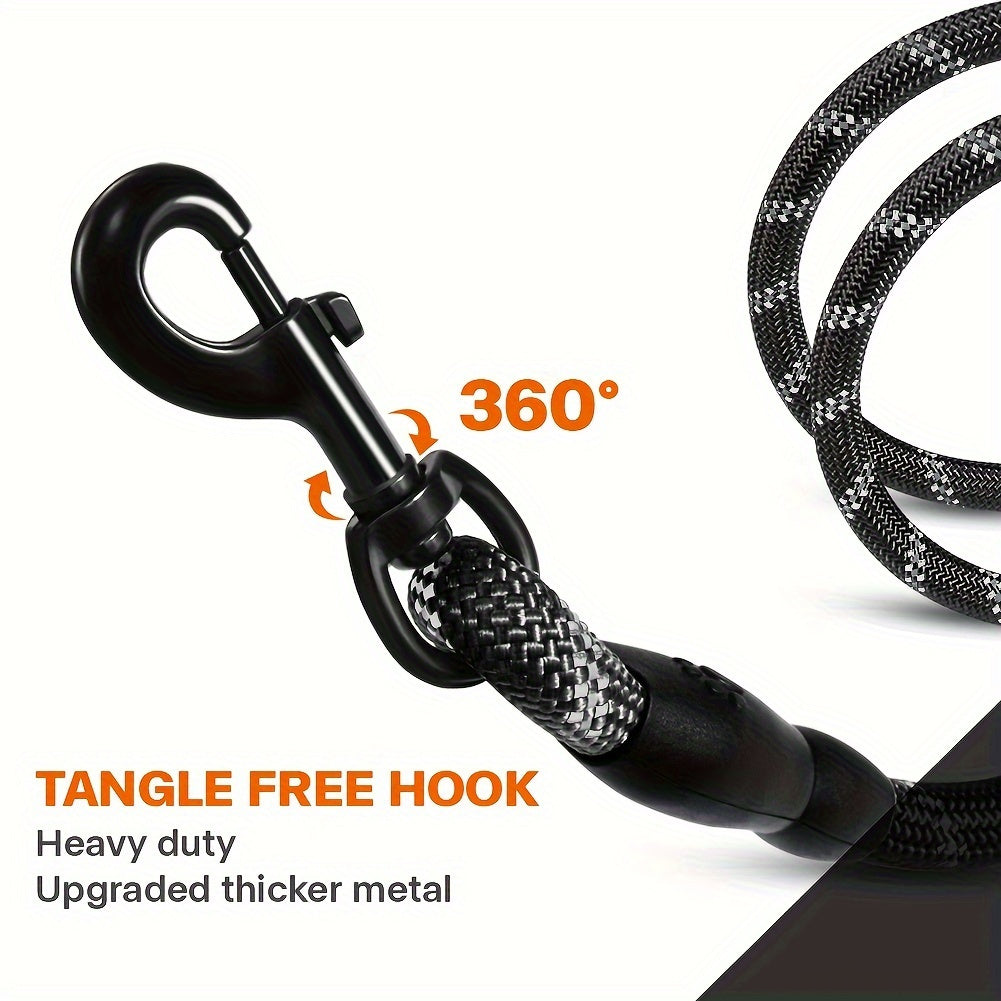 Dual Dog Leash, 360° Tangle-Free Design, Comfortable Shock-Absorbing Reflective Leash, 78.0 inch Long, Suitable for Walking And Training Two Dogs at The Same Time, Available in 7 Colors