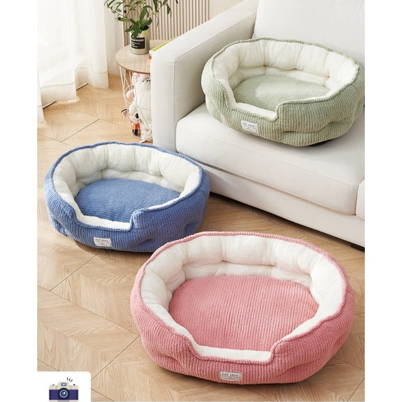 Thick and Warm in Winter, Pet Kennel, Large, Medium and Small Dogs, General Model, Teddy Corgi, Suitable for All Seasons, Christmas Mat, Removable, Washable, Antiskid, Soft, Skin Friendly, Easy to Clean, Practical Household Pet Products