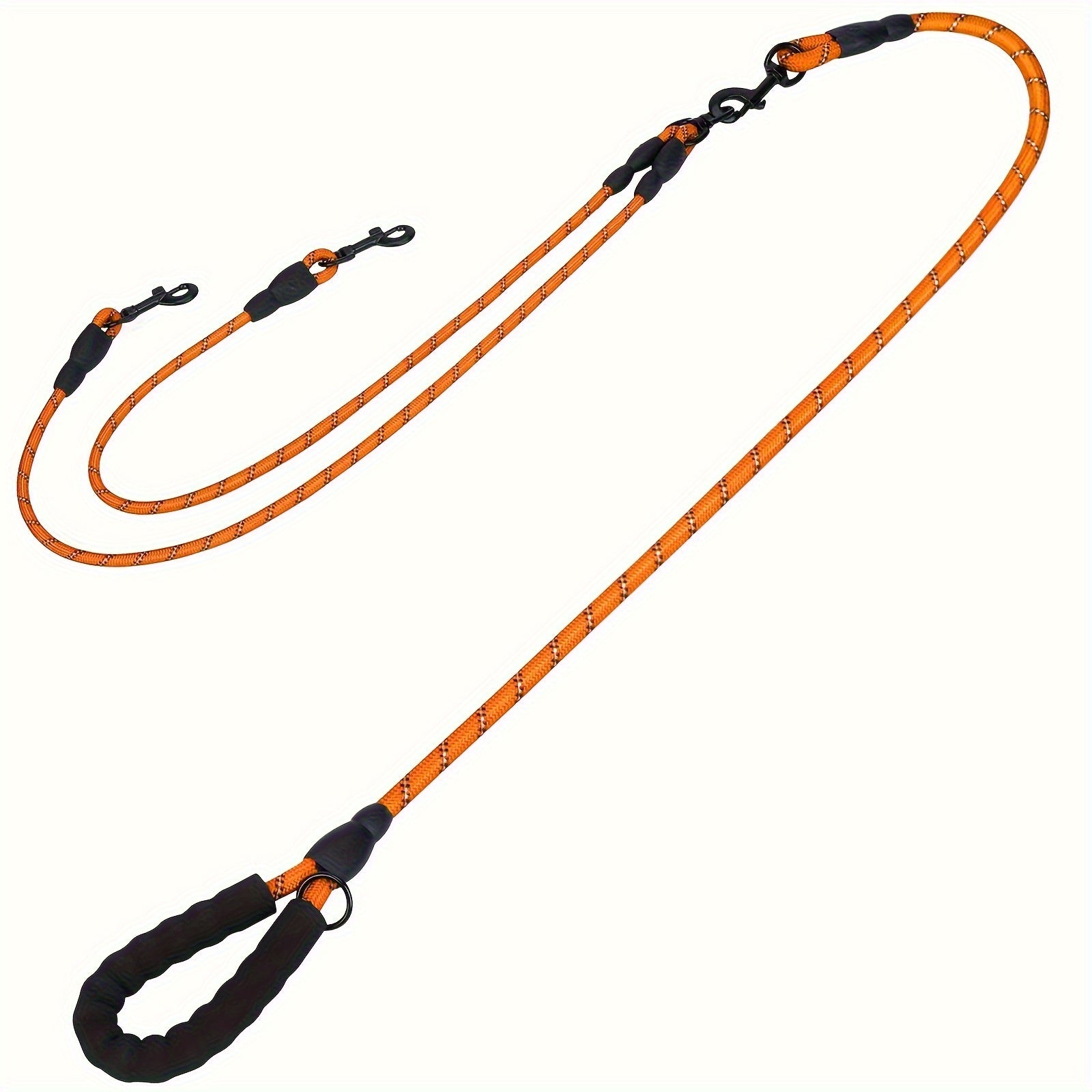 Dual Dog Leash, 360° Tangle-Free Design, Comfortable Shock-Absorbing Reflective Leash, 78.0 inch Long, Suitable for Walking And Training Two Dogs at The Same Time, Available in 7 Colors