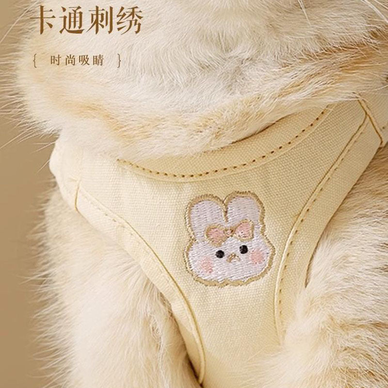 A Cat Harness with a Leash Designed to Prevent Escape, Perfect for Taking Your Cat Out for Walks