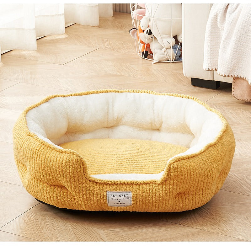 Thick and Warm in Winter, Pet Kennel, Large, Medium and Small Dogs, General Model, Teddy Corgi, Suitable for All Seasons, Christmas Mat, Removable, Washable, Antiskid, Soft, Skin Friendly, Easy to Clean, Practical Household Pet Products