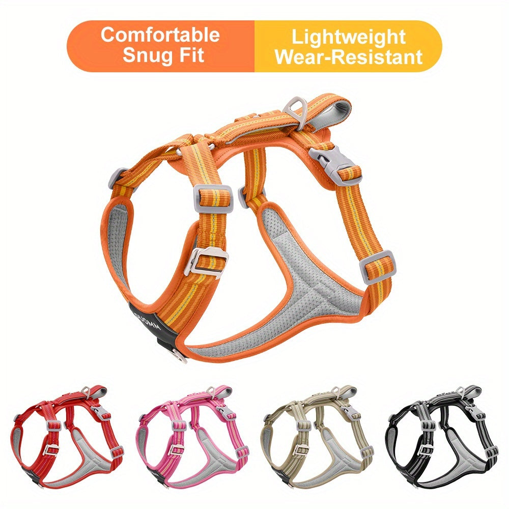 2pcs SET No-Pull Dog Harness with Leash(Length: 98inch\u002F250cm) - Breathable, Padded & Water-Resistant for Everyday Use Great for Small, Medium And Large Dogs.