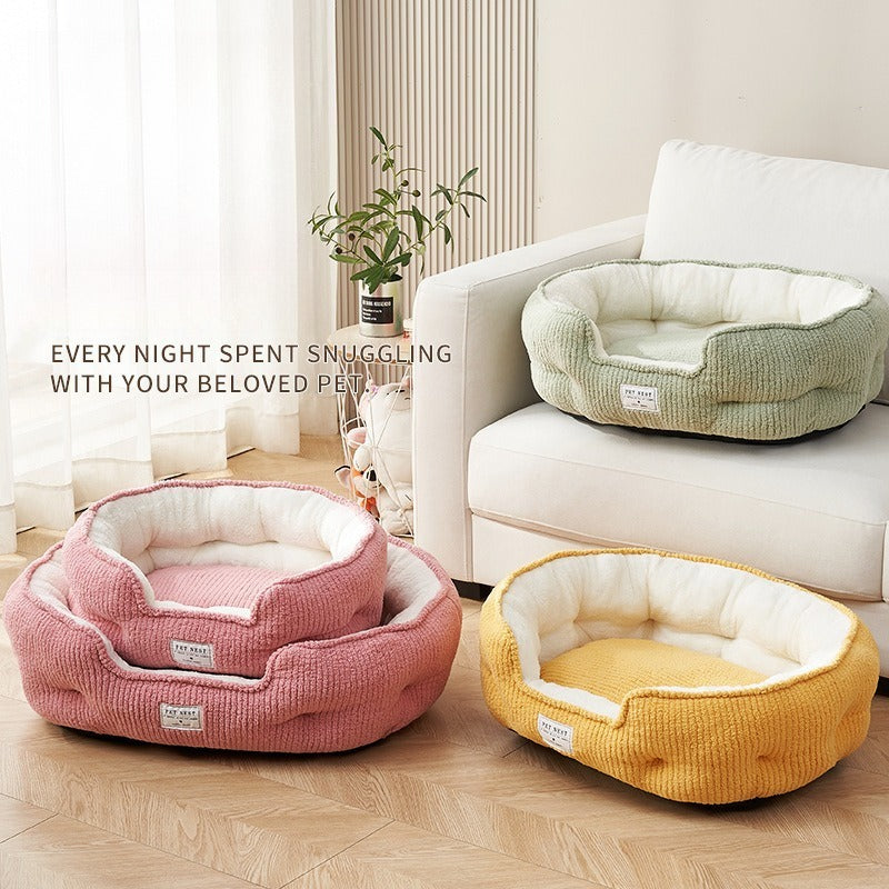 Thick and Warm in Winter, Pet Kennel, Large, Medium and Small Dogs, General Model, Teddy Corgi, Suitable for All Seasons, Christmas Mat, Removable, Washable, Antiskid, Soft, Skin Friendly, Easy to Clean, Practical Household Pet Products