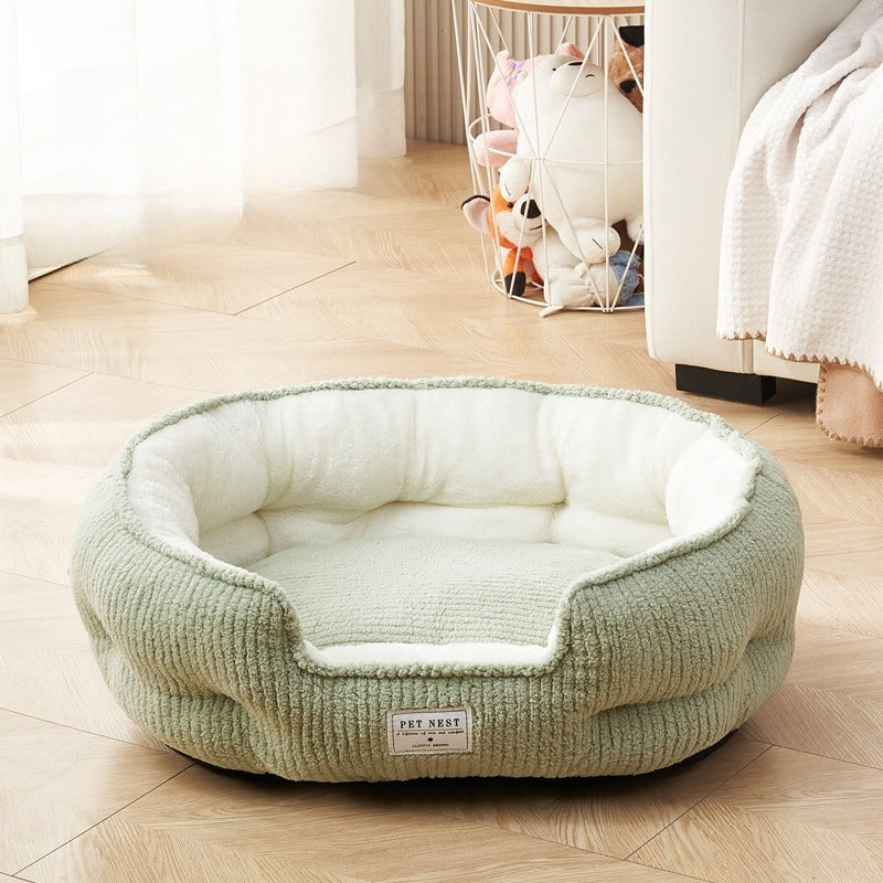 Thick and Warm in Winter, Pet Kennel, Large, Medium and Small Dogs, General Model, Teddy Corgi, Suitable for All Seasons, Christmas Mat, Removable, Washable, Antiskid, Soft, Skin Friendly, Easy to Clean, Practical Household Pet Products