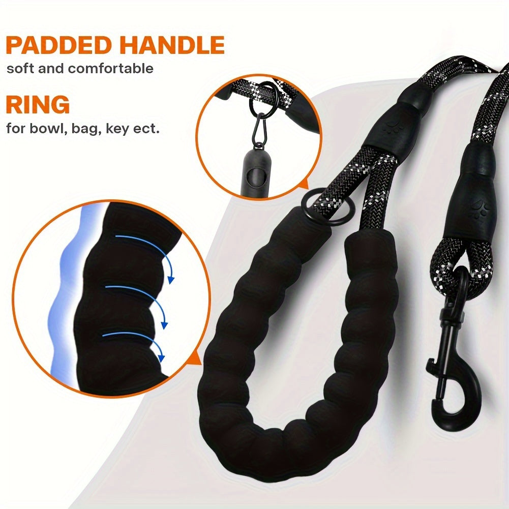 Dual Dog Leash, 360° Tangle-Free Design, Comfortable Shock-Absorbing Reflective Leash, 78.0 inch Long, Suitable for Walking And Training Two Dogs at The Same Time, Available in 7 Colors