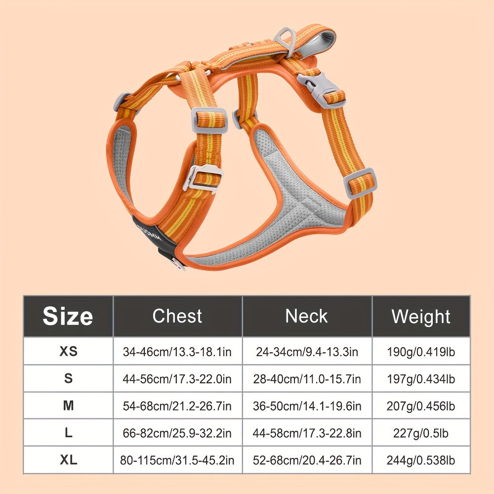 2pcs SET No-Pull Dog Harness with Leash(Length: 98inch\u002F250cm) - Breathable, Padded & Water-Resistant for Everyday Use Great for Small, Medium And Large Dogs.