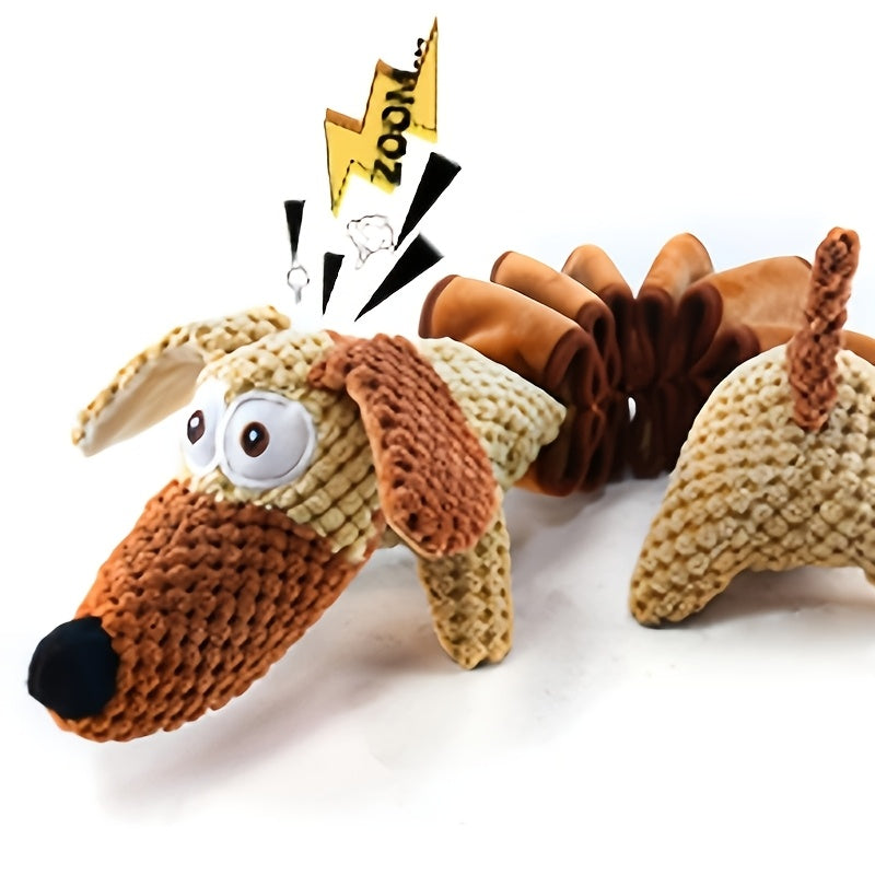 for large Squeaky Dog Toys: And Crinkled Paper Filled Pull Dog Bite Toys For Large, Medium And Small Dogs, Pet Supplies, Without Battery