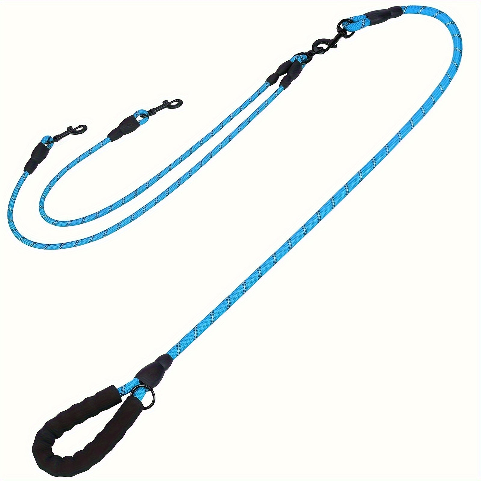 Dual Dog Leash, 360° Tangle-Free Design, Comfortable Shock-Absorbing Reflective Leash, 78.0 inch Long, Suitable for Walking And Training Two Dogs at The Same Time, Available in 7 Colors