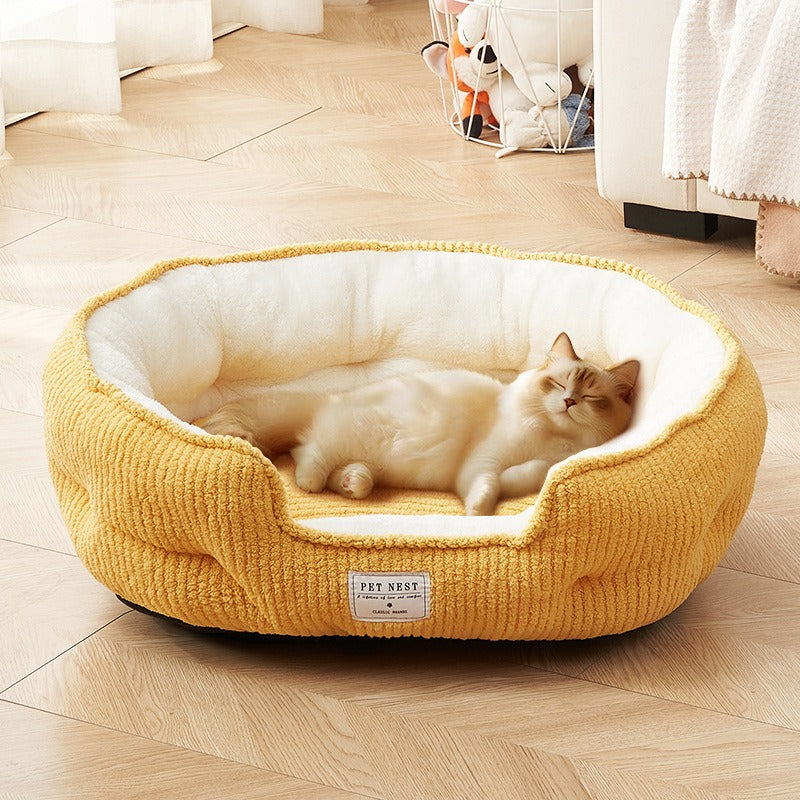 Thick and Warm in Winter, Pet Kennel, Large, Medium and Small Dogs, General Model, Teddy Corgi, Suitable for All Seasons, Christmas Mat, Removable, Washable, Antiskid, Soft, Skin Friendly, Easy to Clean, Practical Household Pet Products
