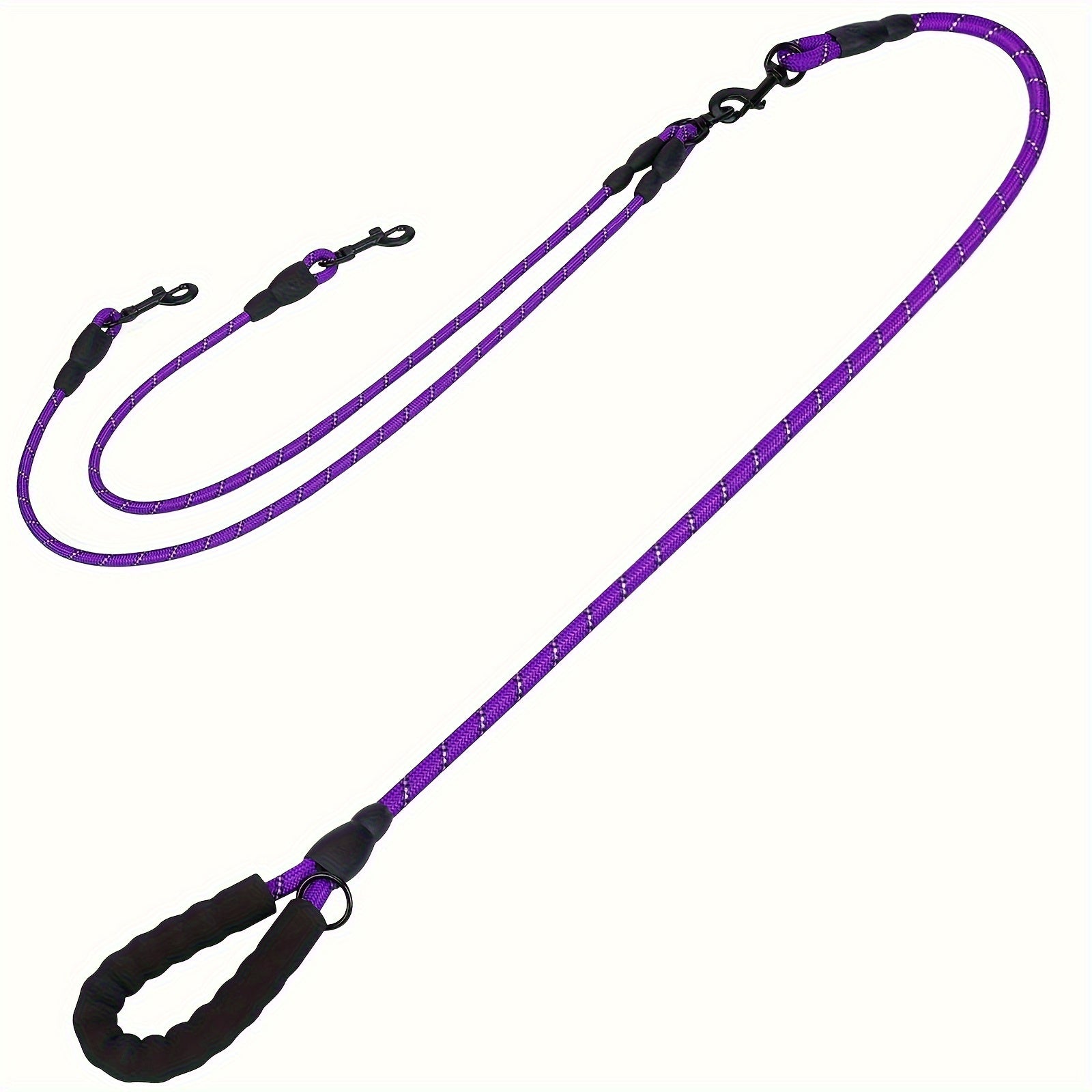 Dual Dog Leash, 360° Tangle-Free Design, Comfortable Shock-Absorbing Reflective Leash, 78.0 inch Long, Suitable for Walking And Training Two Dogs at The Same Time, Available in 7 Colors